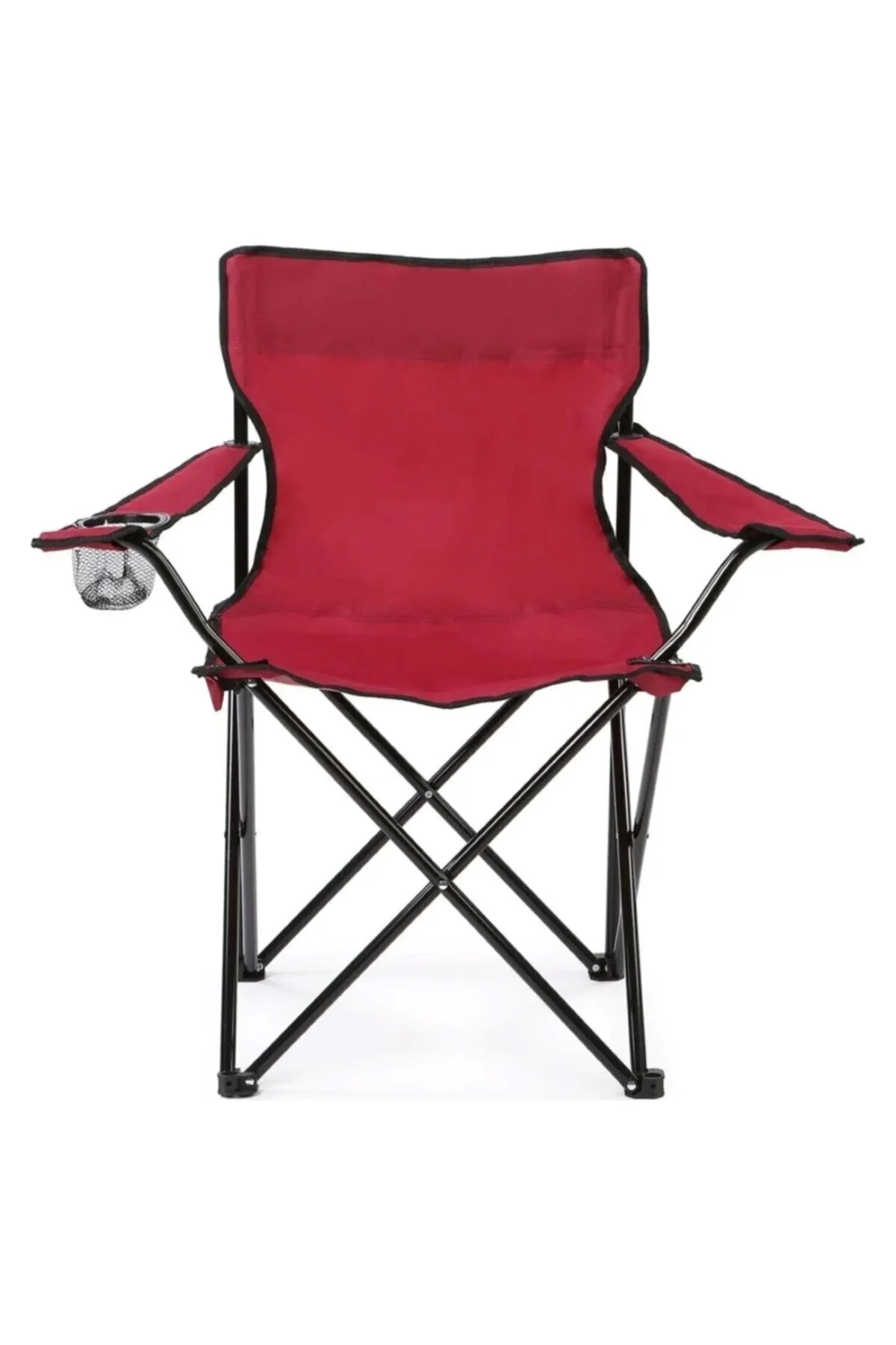 Katlanır Çantalı Rejisör Kamp Sandalyesi Kırmızı