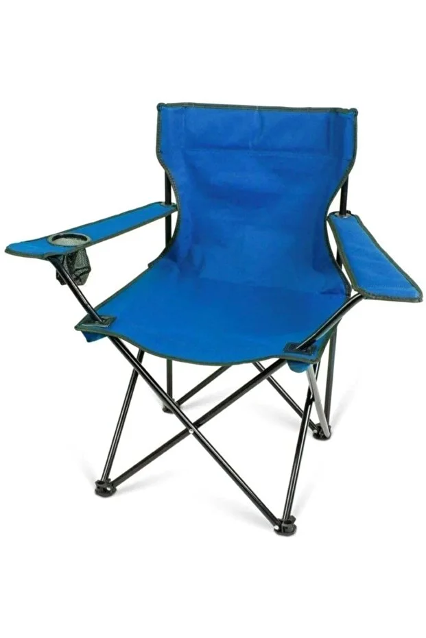 Katlanır Çantalı Rejisör Kamp Sandalyesi Mavi
